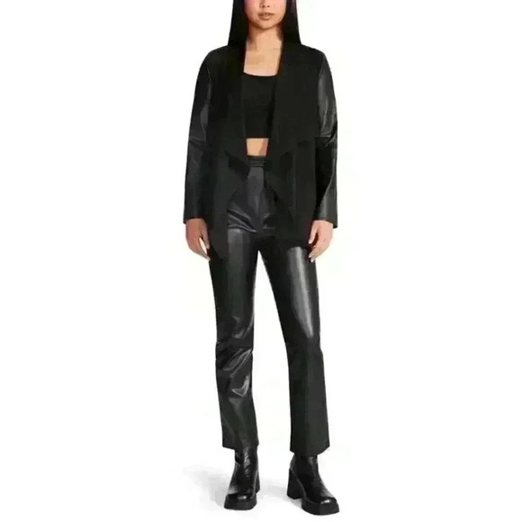 NEW! Steve Madden Women's M Valencia Drape Collar Jacket NWT $99 - Picture 4 of 4